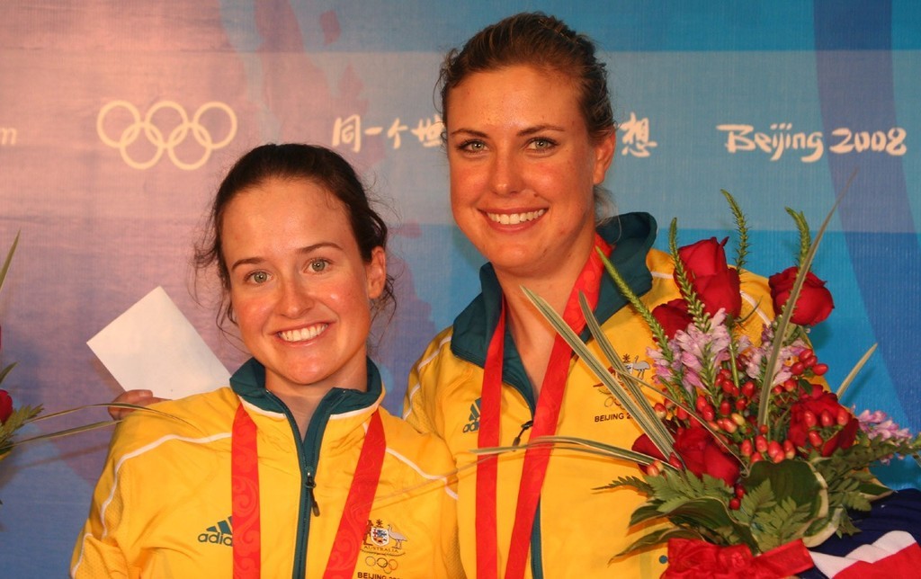 Elise Rechichi & Tess Parkinson 470 Gold Medallists © Sail-World.com /AUS http://www.sail-world.com